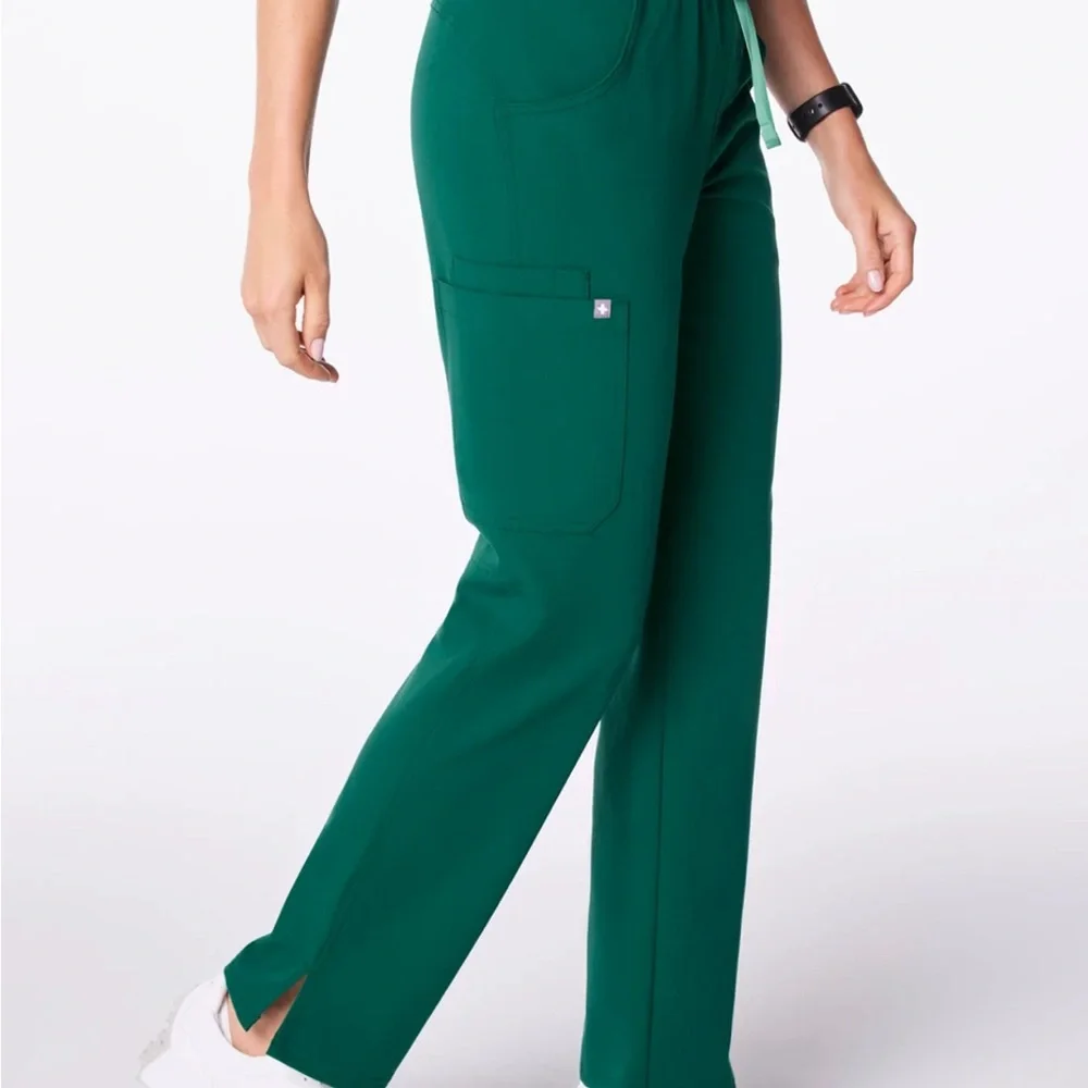 Figs Scrub Hunter Green Kade Cargo Womens Pants Small Petite S/P - Picture 6 of 8